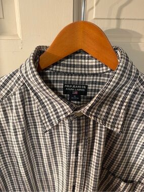 Polo by Ralph Lauren Black and White Plaid Button-Down Shirt